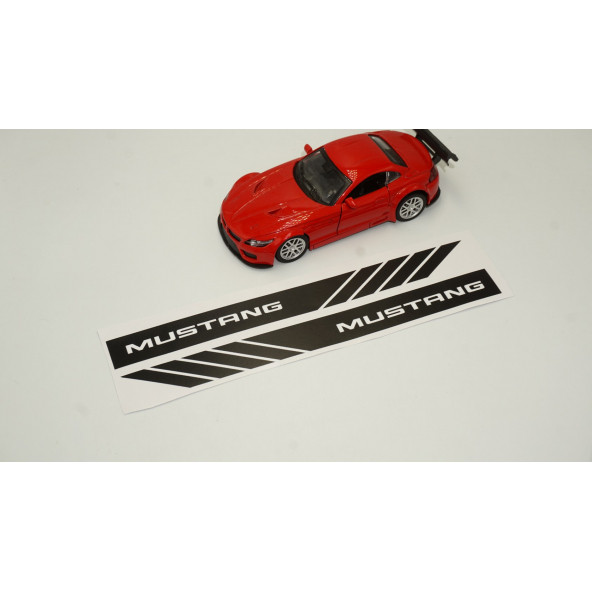 Mustang Yan Aynalar Selefon Kaplama Sticker Seti - 3