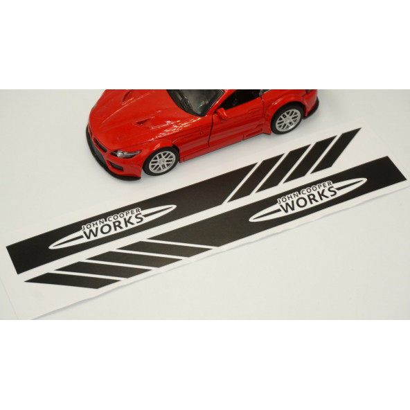 Mini John Cooper Works Yan Aynalar Selefon Kaplama Sticker Seti - 4