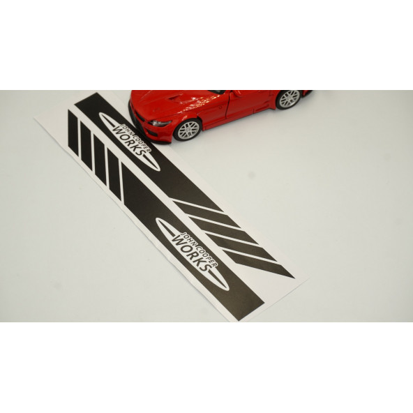 Mini John Cooper Works Yan Aynalar Selefon Kaplama Sticker Seti - 5