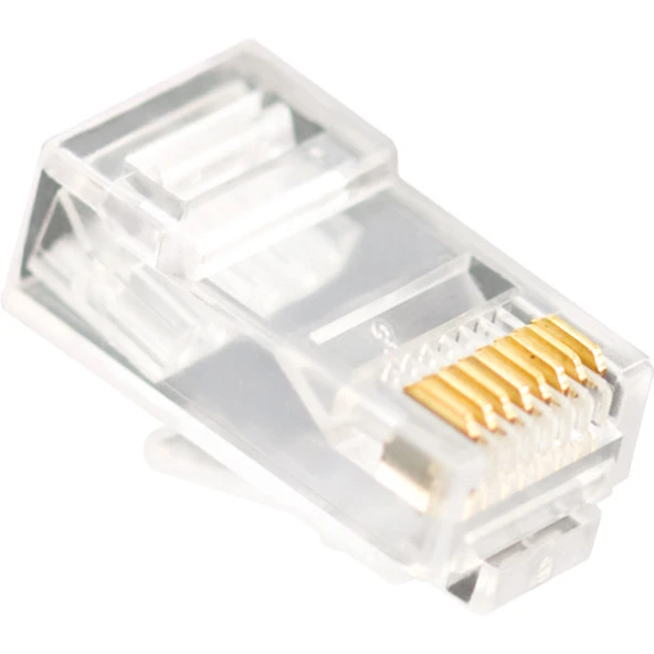 Vcom Plastik RJ45 8P8C Cat6 Jack Konnektör 20 Li Paket