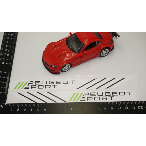 Peugeot Sport Yan Aynalar Selefon Kaplama Sticker Seti - 6