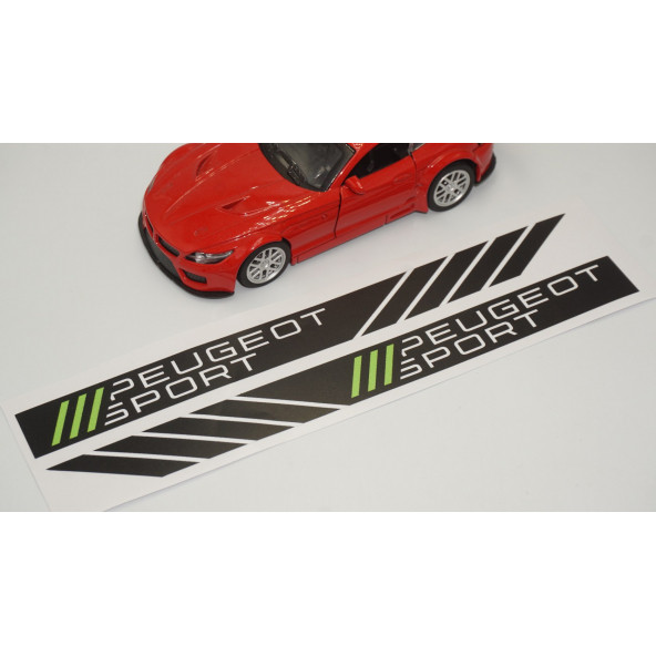 Peugeot Sport Yan Aynalar Selefon Kaplama Sticker Seti - 4