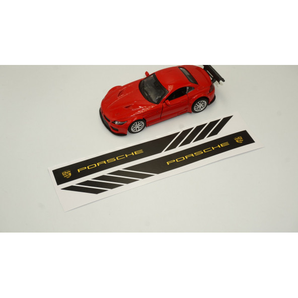 Porsche Yan Aynalar Selefon Kaplama Sticker Seti - 3