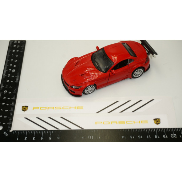 Porsche Yan Aynalar Selefon Kaplama Sticker Seti - 6
