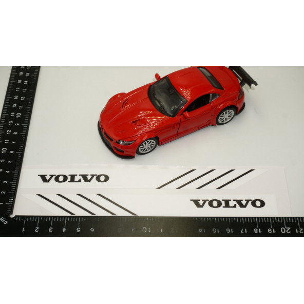 Volvo Yan Aynalar Selefon Kaplama Sticker Seti - 6