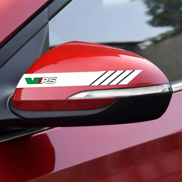 Skoda VRS Yan Aynalar Selefon Kaplama Sticker Seti