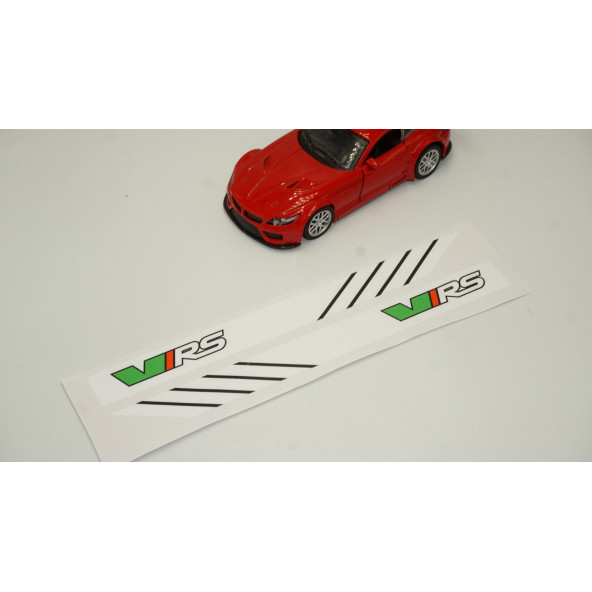 Skoda VRS Yan Aynalar Selefon Kaplama Sticker Seti - 3