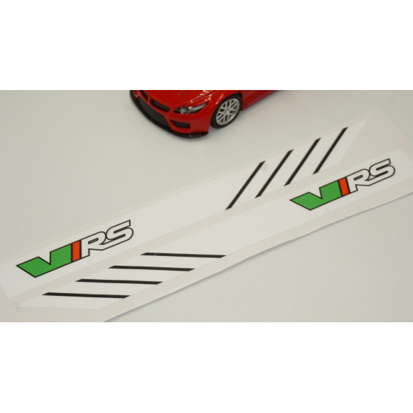 Skoda VRS Yan Aynalar Selefon Kaplama Sticker Seti - 4