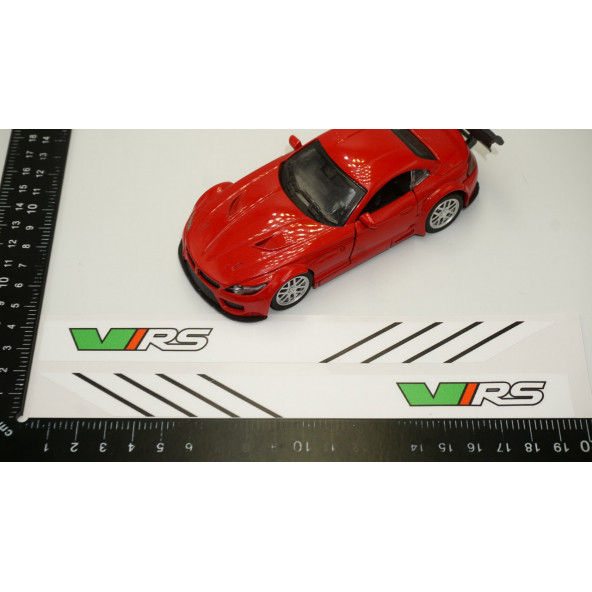 Skoda VRS Yan Aynalar Selefon Kaplama Sticker Seti - 6