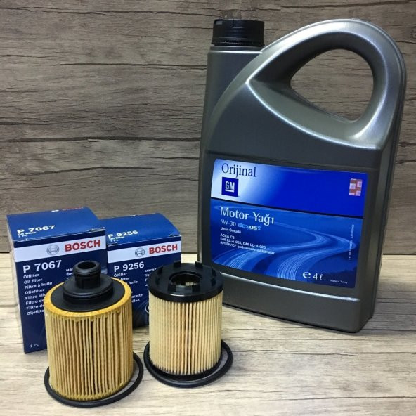 Gm 5W30 4 Lt DPF Lİ  + Opel Astra G H 1.3 Cdti Bosch Yağ Filtresi
