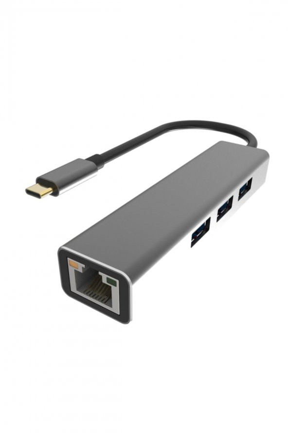 Vcom Type-C To USB3.0-3+RJ45 Çoklayıcı