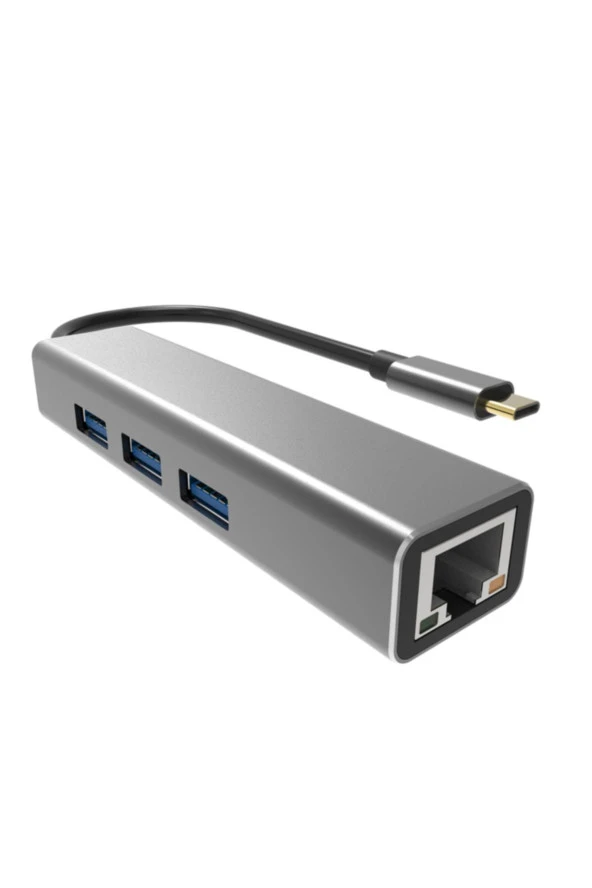 Vcom Type-C To USB3.0-3+RJ45 Çoklayıcı - Resim 2