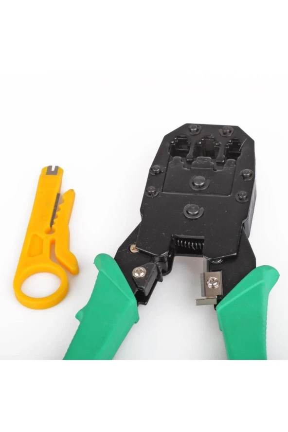 Vcom 8p + 6p + 4p Kablo Sıkma Pensesi RJ45 - RJ11 Jack Çakma Ağ Pensesi - 2