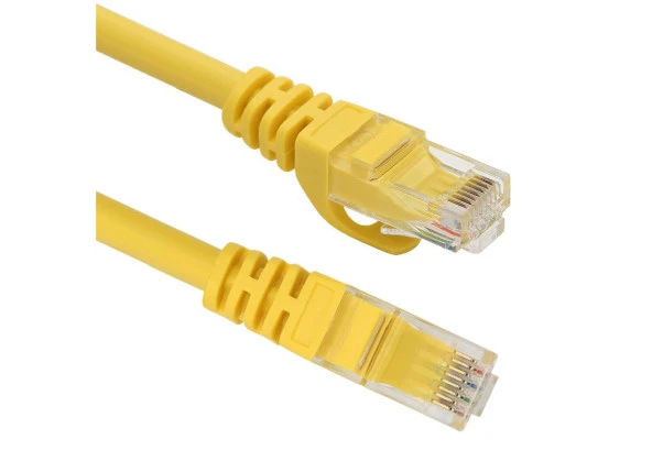 Vcom Cat6 5 Metre Sarı Utp Patch Kablo Ethernet Kablosu