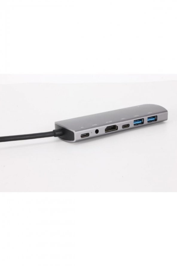 Vcom Type-C To HDMI + USB-2 + RJ45 + Audio + USB-C + PD Çoklayıcı