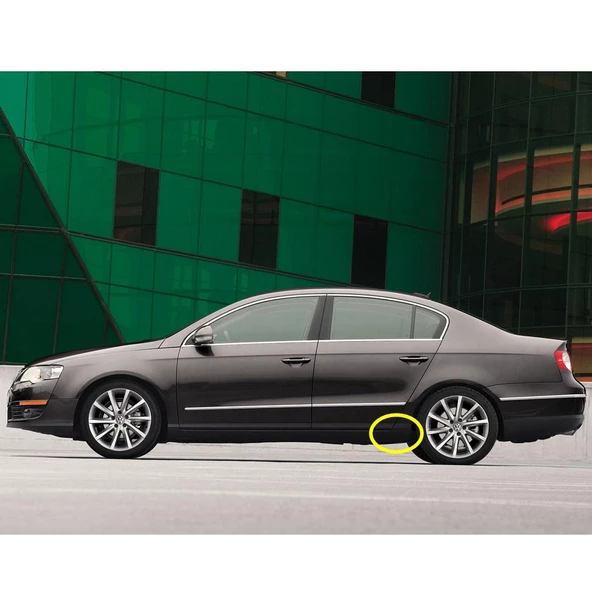 VW Passat B6 2006-11 Sol Arka Kapı Alt Marşpiyel Kaplaması 3C0853897A