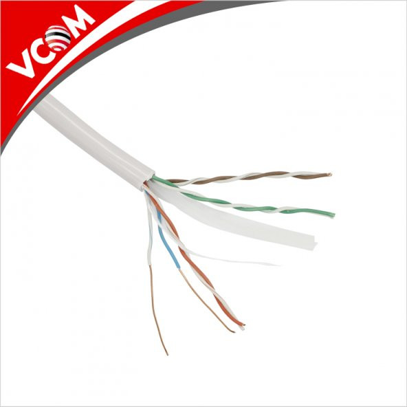 Vcom Utp Cat6 0.57CCA 305 Metre Gri Kablo Ethernet Kablosu