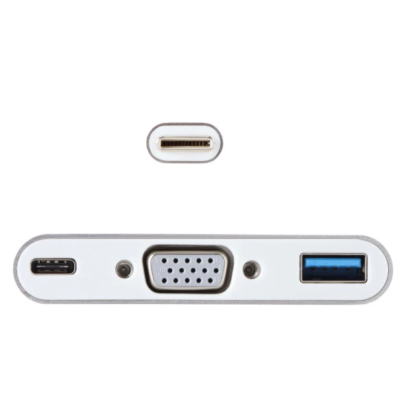 Vcom Type-C-M To Vga-F Usb 3.0-F Type-C-F Çevirici - Resim 2