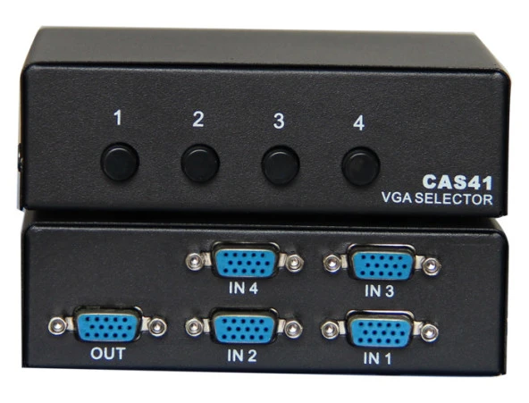 Vcom 4-1 Port Manuel 350 MHz Metal Vga Switch ürün görseli
