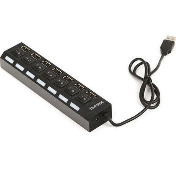 DARK Connect Master U72, 7 Port Anahtarlı USB Hub DK-AC-USB272