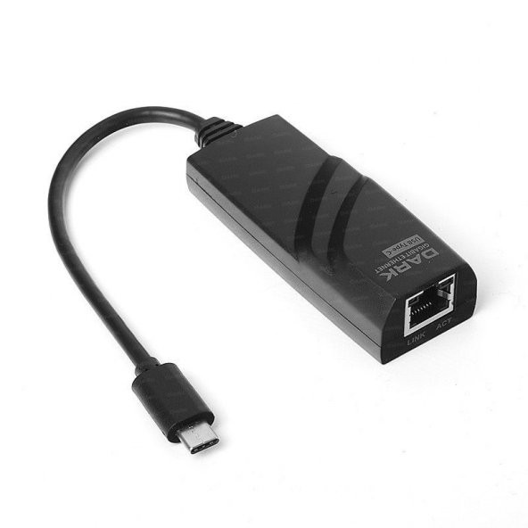 DARK USB3.1 TYPE-C GIGABIT LAN ETHERNET AĞ DÖNÜŞTÜRÜCÜ DK-AC-U31XGLAN