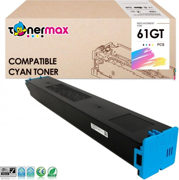 Sharp MX-61GT Muadil Toner Mavi / MX2651, MX3051, MX3061, MX3071, MX3551, MX3561, MX3571, MX4051, MX4061, MX4071, MX5051