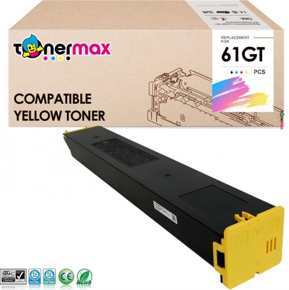 Sharp MX-61GT Muadil Toner Sarı / MX2651, MX3051, MX3061, MX3071, MX3551, MX3561, MX3571, MX4051, MX4061, MX4071, MX5051