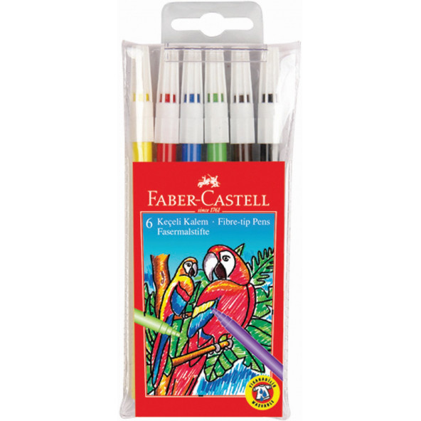 Faber Castell Keçeli Kalem Yıkanabilir 6lı