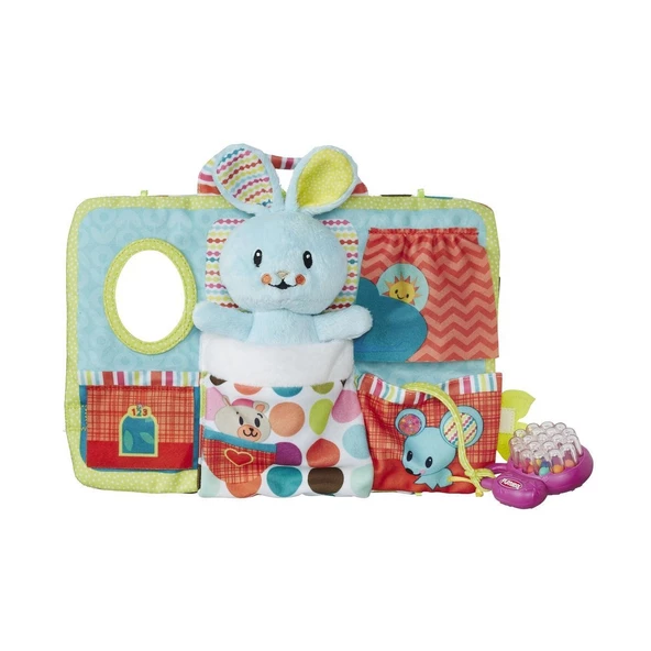 Playskool Uyku Arkadaşım Tavşancık ve Uyku Eğitimi Kazandırmaya Yardımcı Yıkanabilir Eğitici Bez Kitap - 2