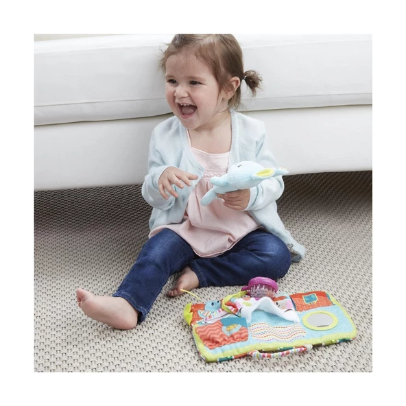 Playskool Uyku Arkadaşım Tavşancık ve Uyku Eğitimi Kazandırmaya Yardımcı Yıkanabilir Eğitici Bez Kitap - 5