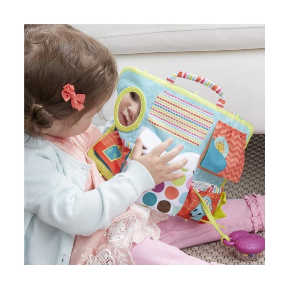 Playskool Uyku Arkadaşım Tavşancık ve Uyku Eğitimi Kazandırmaya Yardımcı Yıkanabilir Eğitici Bez Kitap - 7
