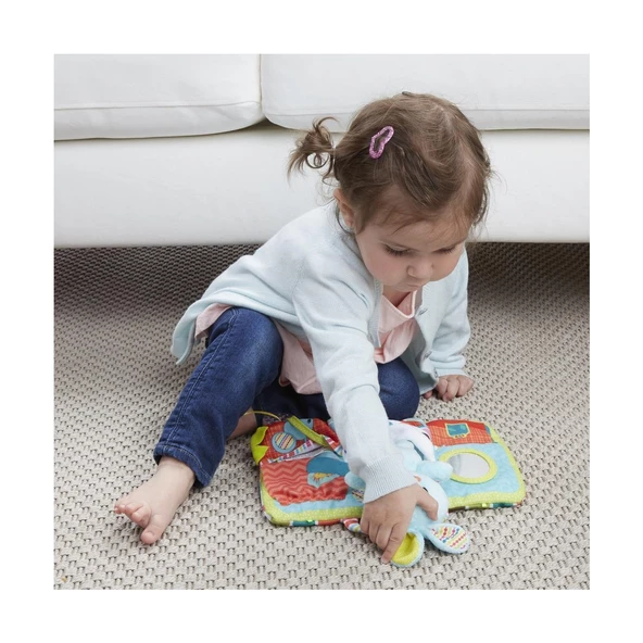 Playskool Uyku Arkadaşım Tavşancık ve Uyku Eğitimi Kazandırmaya Yardımcı Yıkanabilir Eğitici Bez Kitap - 4