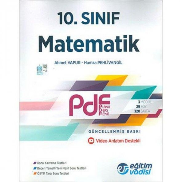 Eğitim Vadisi 10. Sınıf Matematik PDF Planlı Ders Föyü