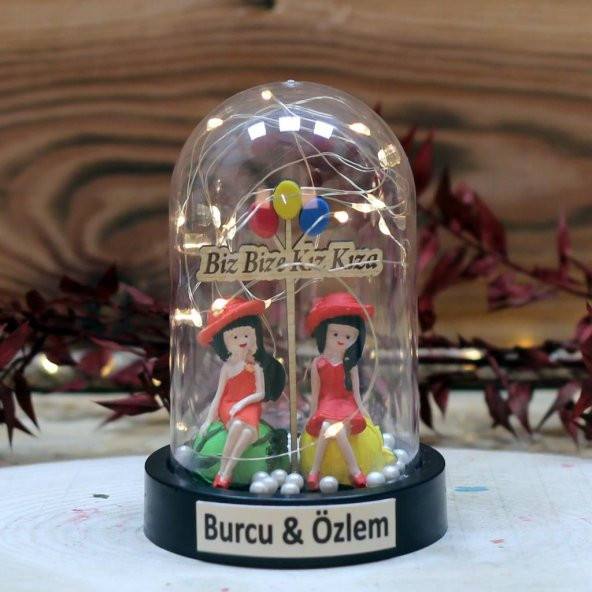 Biz Bize Kız Kıza Işıklı Fanus - 3