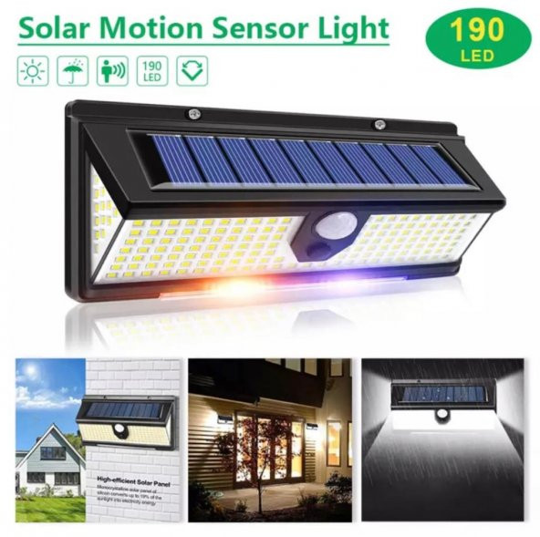 Çakarlı Dış Mekan Lambası 190 Led - 2