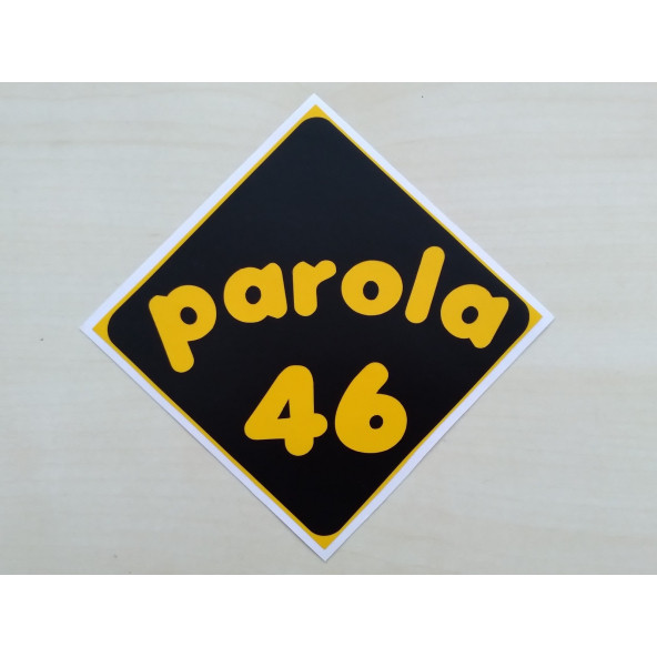 PLAKA 46 STİCKER SİYAH 11x11cm KAHRAMANMARAŞ PLAKA STİCKER, PAROLA 46 PLAKA ETİKETİ, 46 PLAKA ÇIKARTMASI