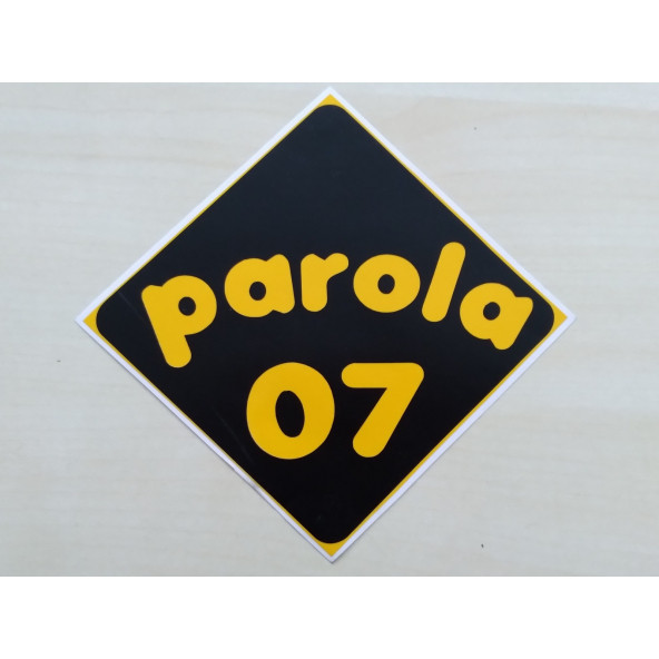 PLAKA 07 STİCKER SİYAH 11x11cm ANTALYA PLAKA STİCKER, PAROLA 07 PLAKA ETİKETİ, 07 PLAKA ÇIKARTMASI