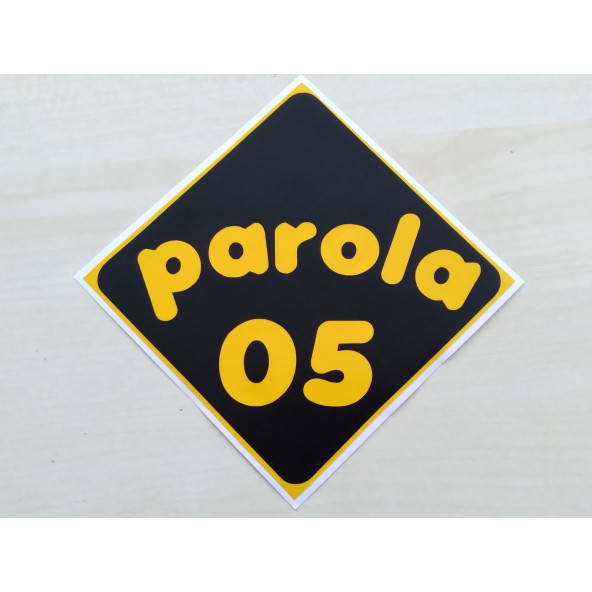 PLAKA 05 STİCKER SİYAH 11x11cm AMASYA PLAKA STİCKER, PAROLA 05 PLAKA ETİKETİ, 05 PLAKA ÇIKARTMASI