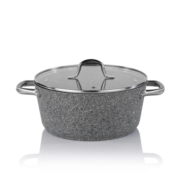 Schafer Millard Yanmaz Yapışmaz Tencere Seti 7 Parça-Gri - 5