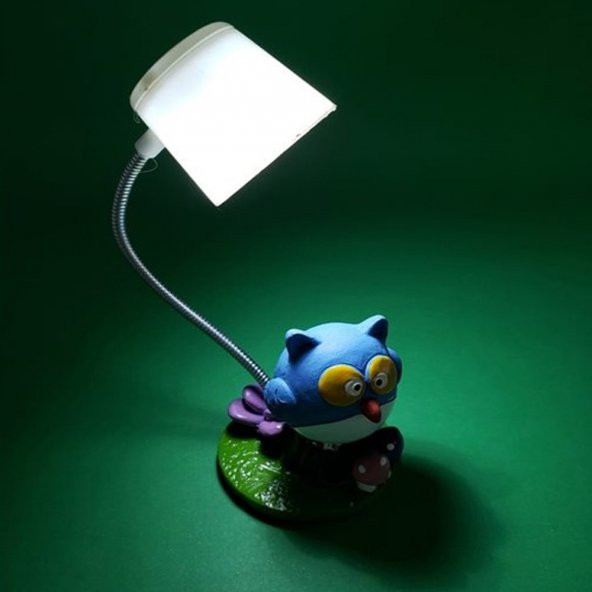 Peluş Oyuncak Ayıcık Ve Baykuş Lamba - 2