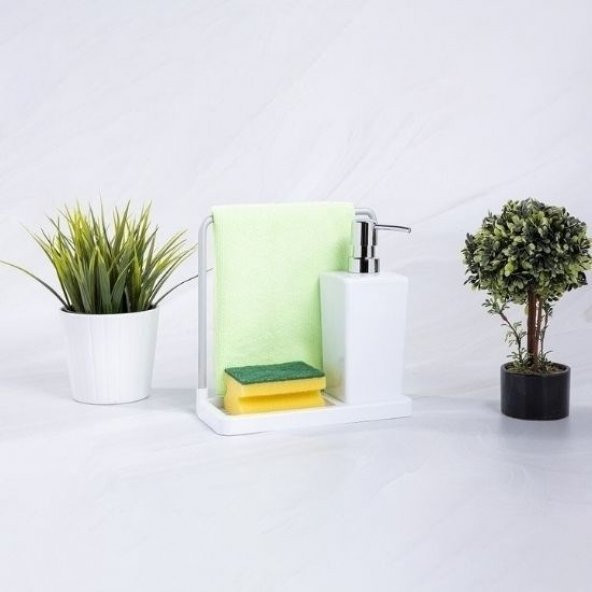 Nandy Home Primanova Luna Sıvı Sabunluk Beyaz - 3