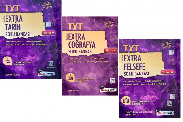 Kafadengi Tyt Tarih + Coğrafya + Felsefe Extra Soru Seti 3 Kitap 2023 ürün görseli