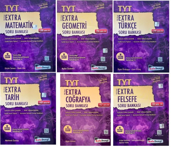 Kafadengi Tyt Eşit Ağırlık Extra Soru Bankası Seti 6 Kitap 2023 ürün görseli