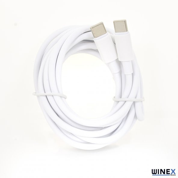 Winex Samsung Galaxy S20 Fe 5G 3A 45W Type-C to Type-C 3Metre Data ve Hızlı Şarj Kablosu - 2