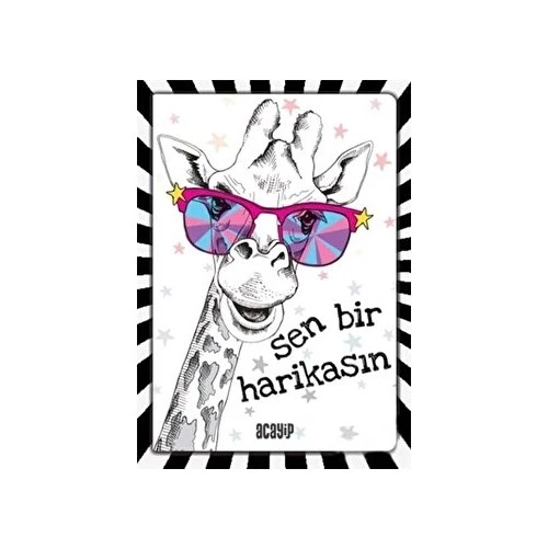 Havalı Unicorn Defter - Çılgın Defterler