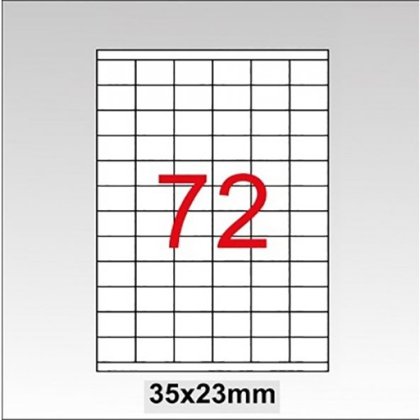 Tanex Tw-2172 Lazer Etiket 35X23Mm 7200 Lü Paket - 1