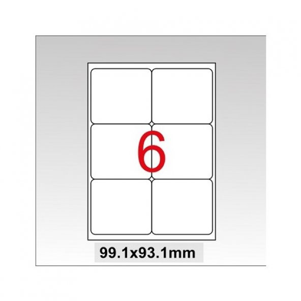 Tanex Tw-2006 Lazer Etiket 99,1X93,1Mm 600 Lü Paket