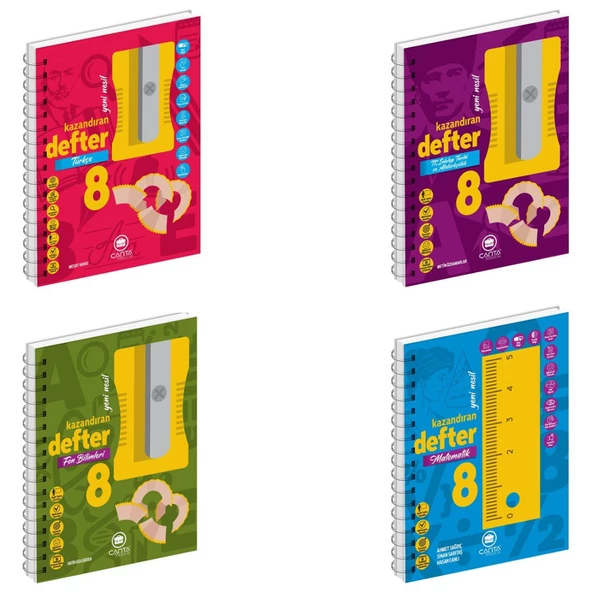 Çanta Yayınları 8.Sınıf Tüm Dersler Defter Konu Anlatım Seti