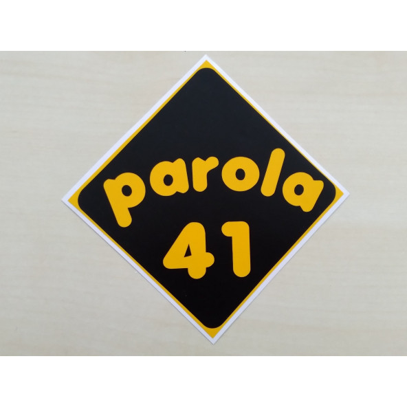 PLAKA 41 STİCKER SİYAH 11x11cm KOCAELİ PLAKA STİCKER, PAROLA 41 PLAKA ETİKETİ, 41 PLAKA ÇIKARTMASI ürün görseli