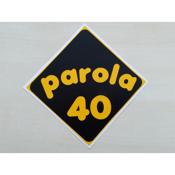 PLAKA 40 STİCKER SİYAH 11x11cm KIRŞEHİR PLAKA STİCKER, PAROLA 40 PLAKA ETİKETİ, 40 PLAKA ÇIKARTMASI